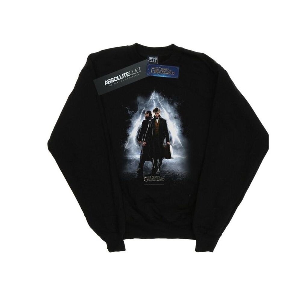 Fantastic Beasts Boys Newt And Dumbledore Poster Sweatshirt / Black